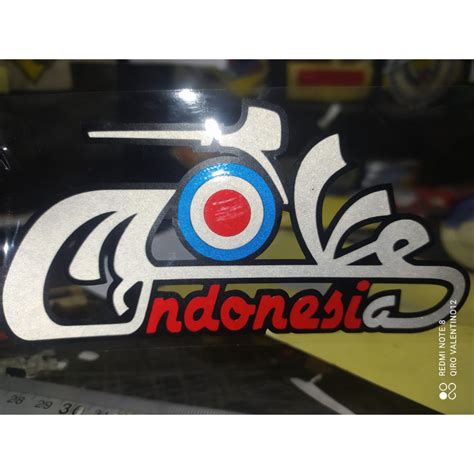 Jual Sticker Stiker Cutting Vespa Keren Shopee Indonesia