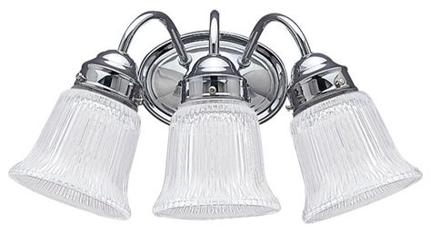 Sea Gull Brookchester 3 Light Wallbath Light 4872 05 Chrome Traditional Bathroom Vanity