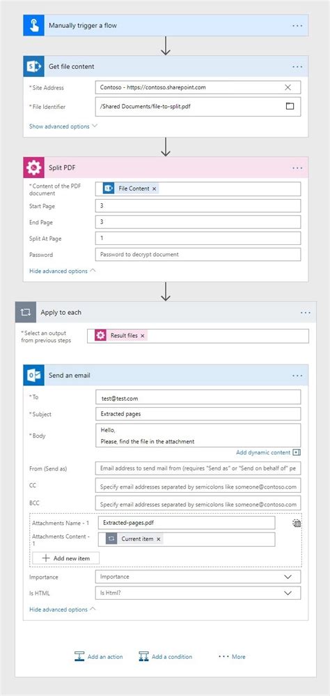 How To Merge And Split PDF Files In Microsoft Power Automate Azure