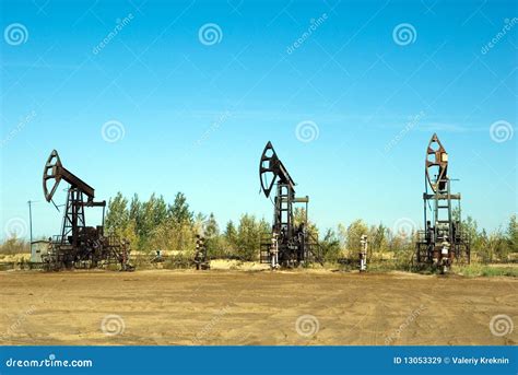 Oilfield Stock Image Image Of Pipeline Global Black 13053329