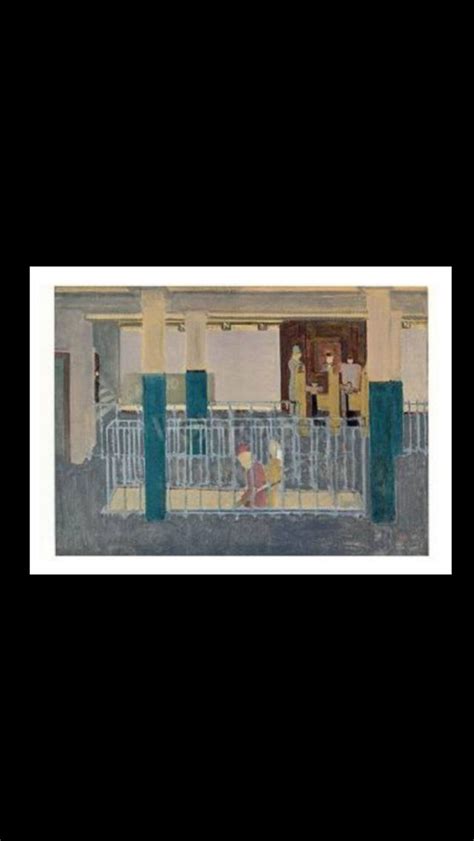 A Painting Of People Standing On A Balcony