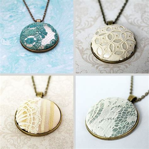 Go Vintage With Darling Handmade Jewelry With Embroidery And Lace