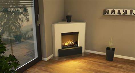 Muenkel Design Nook Electric Corner Fireplace Opti Myst Ethanol