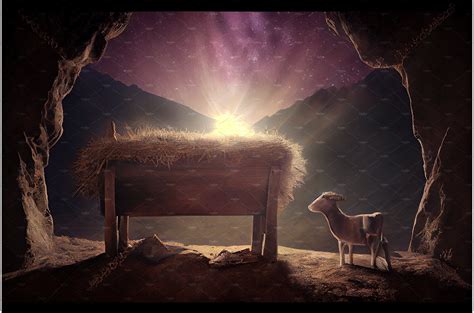 Nativity scene, christian Christmas | Illustrations ~ Creative Market