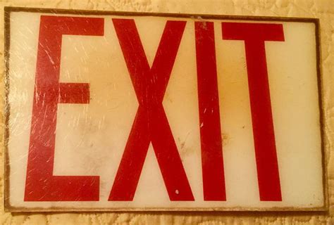 Vintage EXIT sign | Exit sign, Painting, Room redo