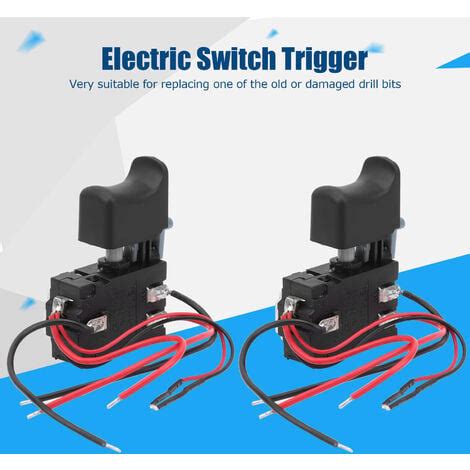 Ej Life DC 7 2 V 24 V Interrupteur Fermeture à Gâchette pour Perceuse