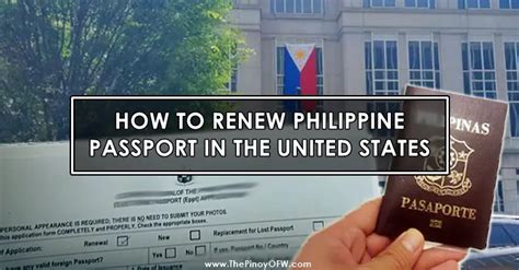 How To Renew Your Philippine Passport In Usa The Pinoy Ofw