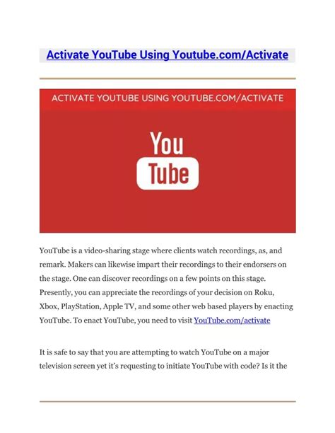 Ppt How To Activate Youtube Using Code Powerpoint Presentation Free