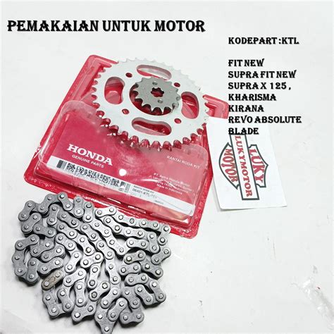 Jual Gear Set Gir Set Supra Fit New Supra X Kharisma Revo