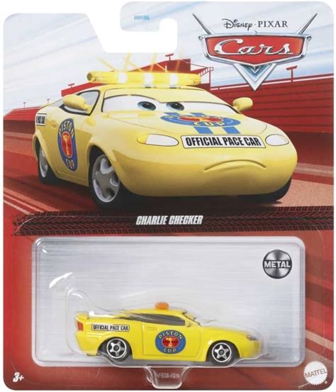 Disney Pixar Cars Charlie Checker 155 Scale Metal Car Piston Cup Pace