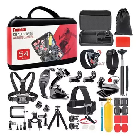 Kit Acessórios Gopro Tomate 54 Em 1 Maleta Go Pro Hero