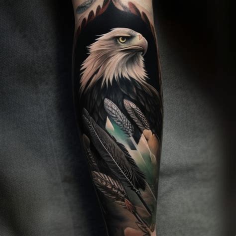 53 Eagle Feather Tattoo Ideas - TattooClue.com