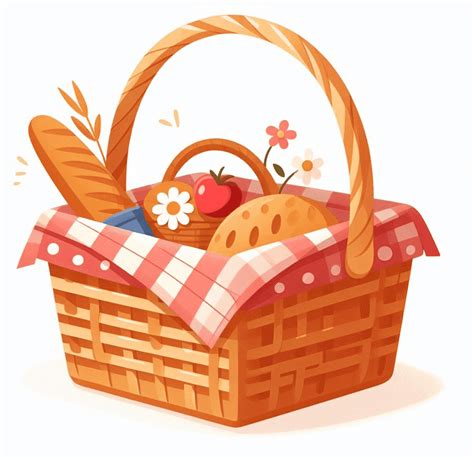 Picnic Basket Clipart - ClipartLib.Com