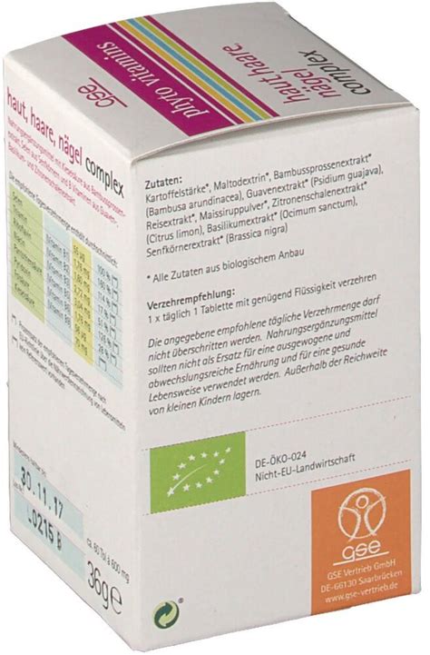 GSE Phyto Vitamins Haut Haare Nägel Complex Bio Tabletten 60 Stk