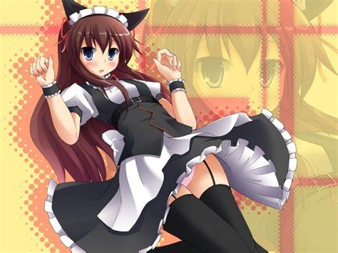 Anime Anime Girls Steins Gate Makise Kurisu Maid Outfit Thigh