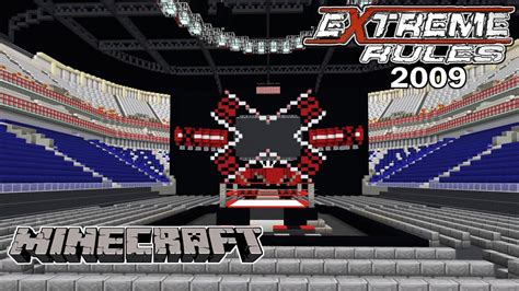 Minecraft Wwe Extreme Rules 2009 Stage Intro Pyro Hd Youtube