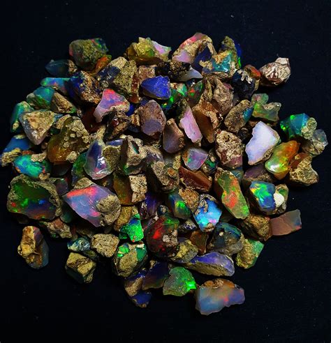 Natural Ethiopian Opal Raw Rough Loose Gemstone Lot Ct Etsy