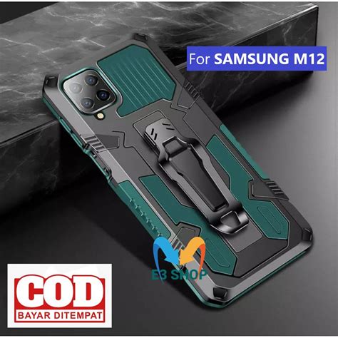 Jual Case Hp Samsung M12 Casing Standing Back Klip Hard Case Hp Robot New Cover Shopee Indonesia