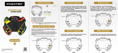 Fanatec Podium Button Module Endurance Quick Guide