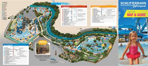 Schlitterbahn Waterpark New Braunfels Map and Brochure (2014 - 2023 ...