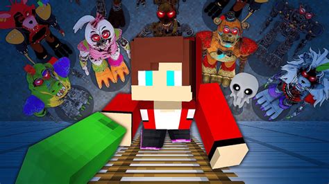 Mikey And Jj Are Trying To Escape From The Fnaf World Mazien Jj And