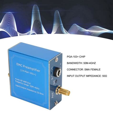 Module LNA d amplificateur à faible bruit 50M4GHz Plug and Play DC 9