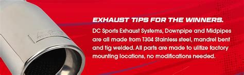 Dc Sport Ex Stainless Steel Oval Slant Cut Bolt On Exhaust Tip