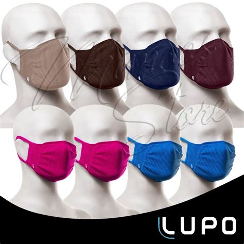 Kit 8 Máscaras Lupo Zero Costura Antiviral Vírus Bac Off Cor Colorida Nude Marrom Azul e