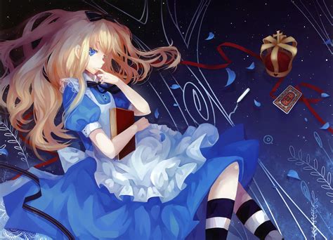 Anime Girls Dress Crown Alice In Wonderland HD Wallpaper Rare Gallery