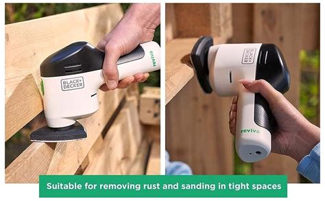 BLACK DECKER Reviva Cordless 12V Sander With 10 Sanding Sheets