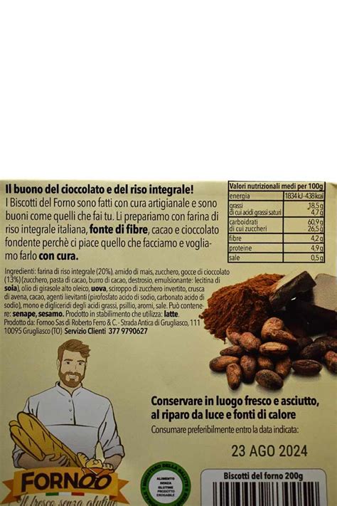 Biscotti Del Forno Al Cioccolato Con Gocce Di Cioccolato Senza Lattosio