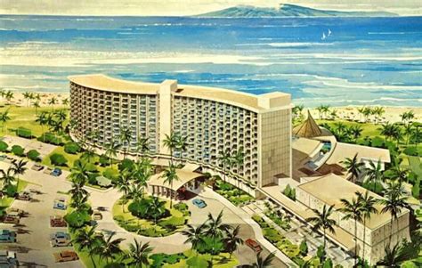 Vintage 1972 Maui Surf Resort Lahaina Kaanapali Beach Lahaina Town