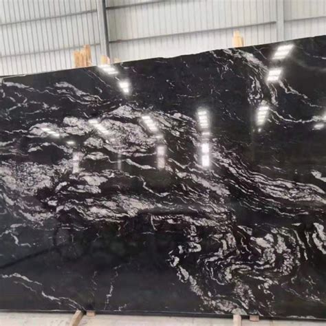 Polished Cosmic Black Granite Slabs Suppliers Wholesale Price Hrst