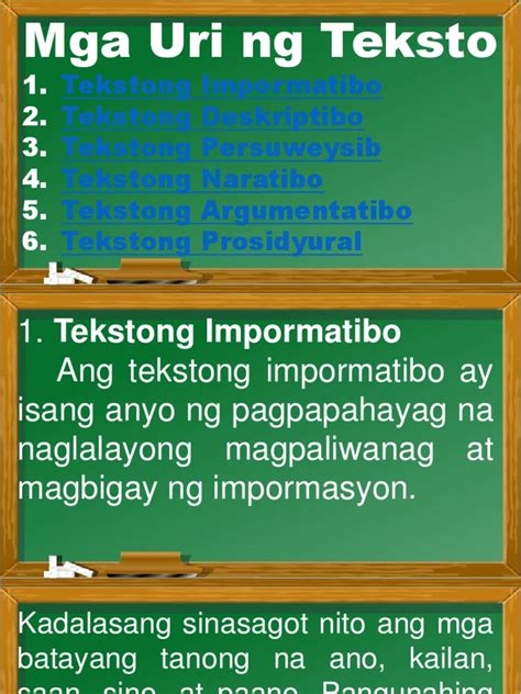 Oanimulang Bahagi Ng Tekstong Impormatibo Ilarawan Pagbabasa Tekstong