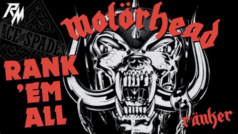 MOTÖRHEAD Albums Ranked From Worst to Best Rank Em All YouTube