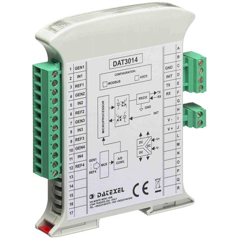 Módulo E S digital DAT3011 DATEXEL SRL analógico RS 485 Modbus