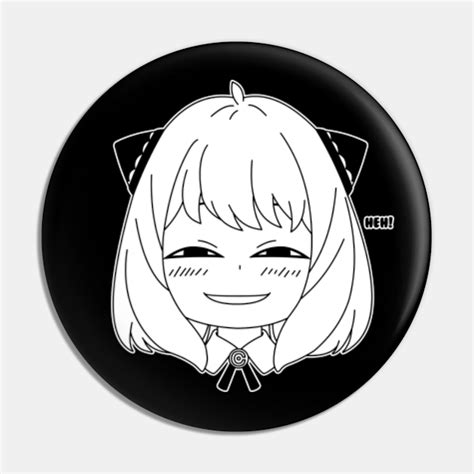 Anya Forger Smug Face Heh Anya Pin Teepublic