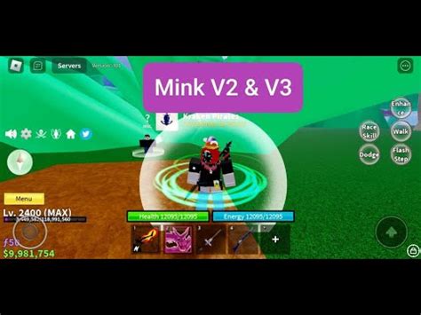 How To Get Mink V2 Mink V3 In Roblox Blox Fruits YouTube