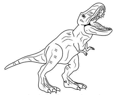 Desenhos De T Rex Para Colorir E Imprimir Como Fazer Em Casa