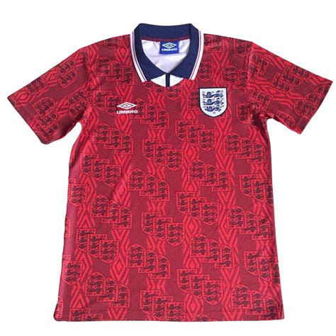 Camiseta Retro 1994 Inglaterra Segunda Equipación Visitante Hombre