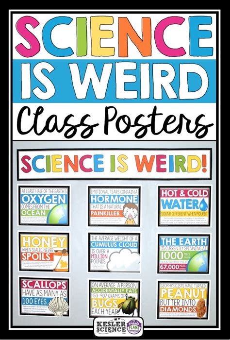 Science is Weird - Bulletin Board Classroom Posters | Science classroom ...