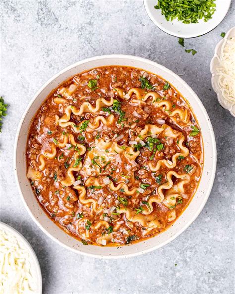 Easy Lasagna Soup Recipe Healthy Fitness Meals