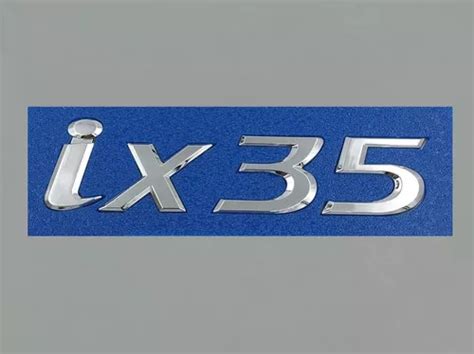 Emblema Ix Letreiro Cromado Para Porta Malas Hyundai Ix Mercadolivre