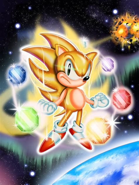 Super Sonic Sonic The Hedgehog Fan Art 44737820 Fanpop