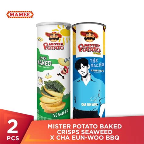 Jual Mister Potato Baked Crisps Seaweed X Cha Eun Woo Barbeque Bahan