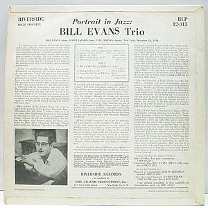 Bill Evans Portrait In Jazz Lp Riverside Waxpend Records