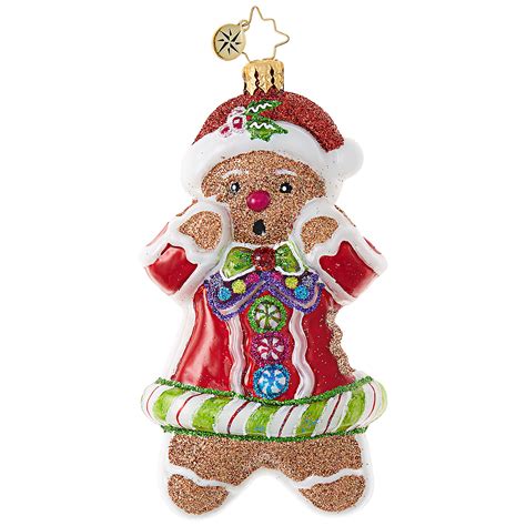 Christopher Radko Tasty Bite Gingerbread Man Christmas Ornament | Gump's