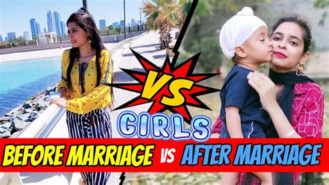 Girls Before Marriage Vs After Marriage Dilpreet Kaur Youtube