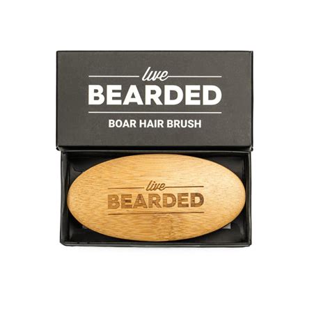 Boars Hair Beard Brush Live Bearded