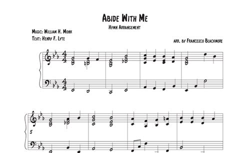 Abide With Me (Hymn Arrangement) Sheet Music | William H. Monk | Piano Solo